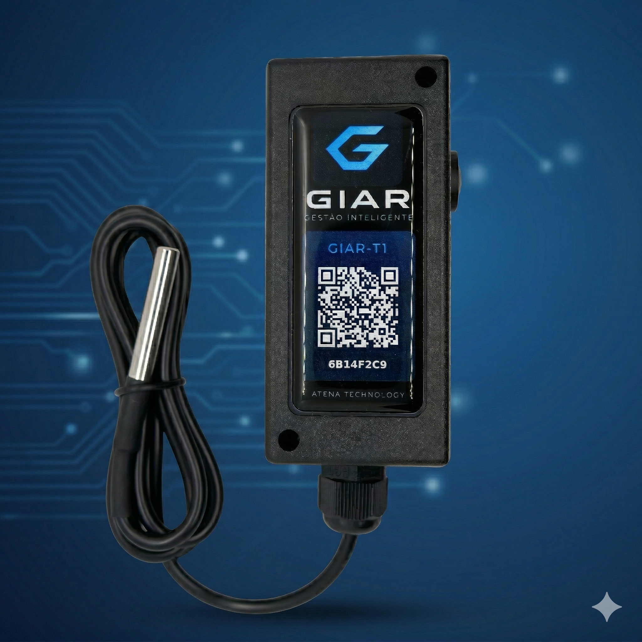 Sensor GIAR em composição visual tecnológica